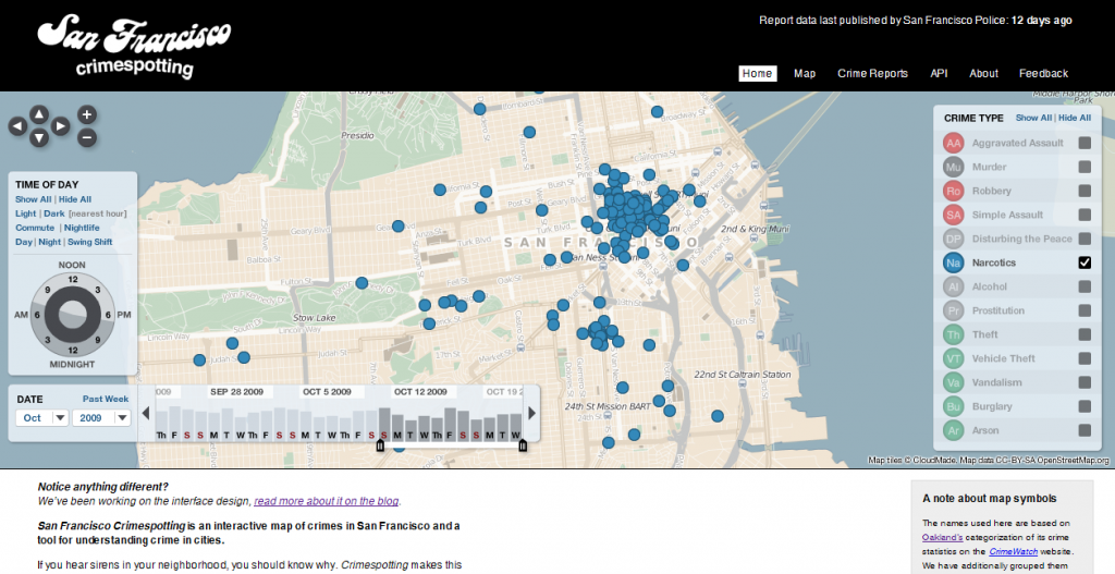 san francisco crimespotting