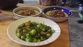 Pasta sauce and brussel sprouts.jpg